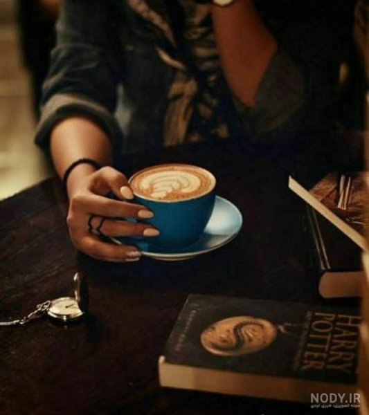  عکس فیک خوردن قهوه