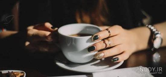  عکس فیک خوردن قهوه