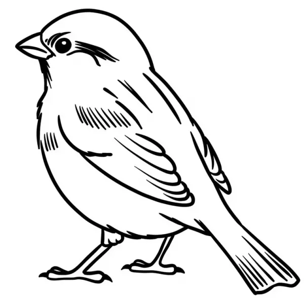  عکس گنجشک نقاشی