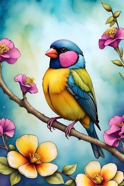 عکس گنجشک عاشق