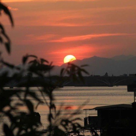  عکس زیبا از غروب آفتاب دریا