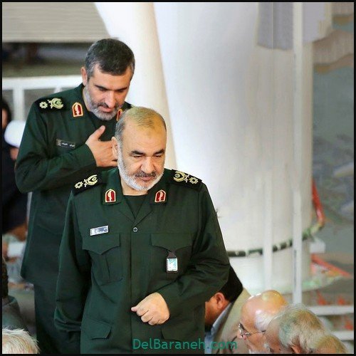  عکس سردار حاجی زاده با رهبر