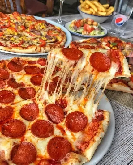  عکس پیتزا فیک برای استوری