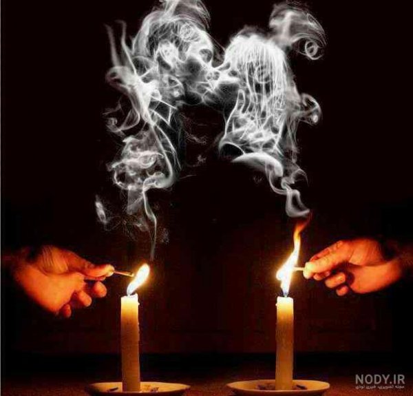  عکس شمع و پروانه غمگین