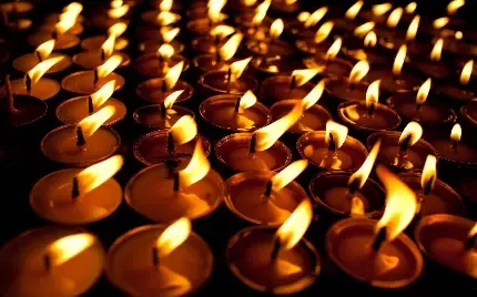  عکس شمع سفید