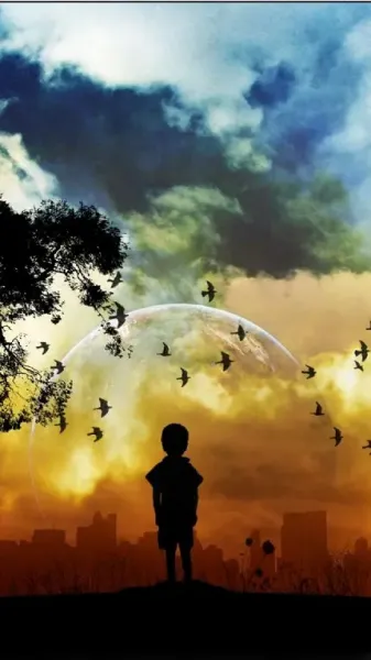  عکس یک مرد در تاریکی