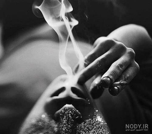  عکس مرد تنها با سیگار