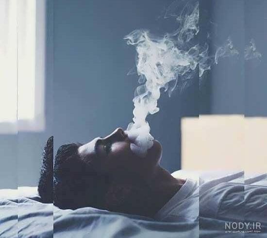  عکس مرد تنها با سیگار
