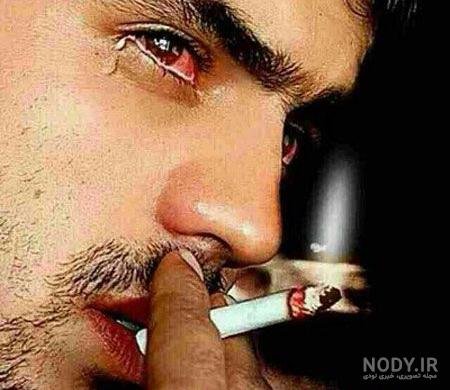  عکس مرد تنها با سیگار