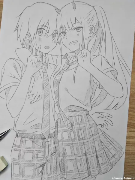  عکس های نقاشی انیمه ای