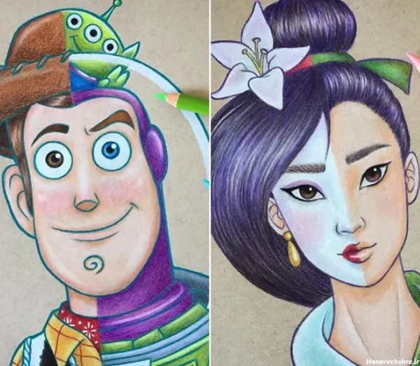  عکس های نقاشی انیمیشن