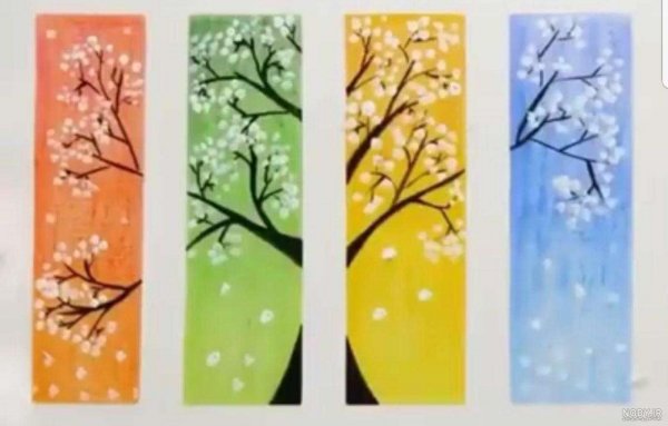  عکس های نقاشی چهار فصل