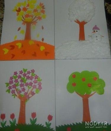  عکس های نقاشی چهار فصل