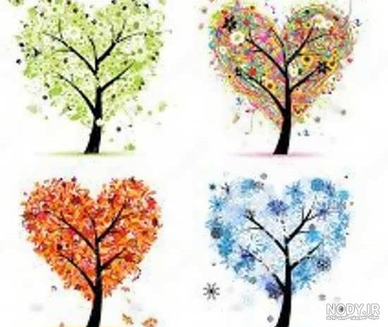  عکس های نقاشی چهار فصل