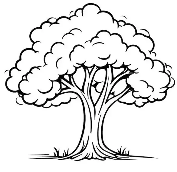  عکس درخت چنار نقاشی