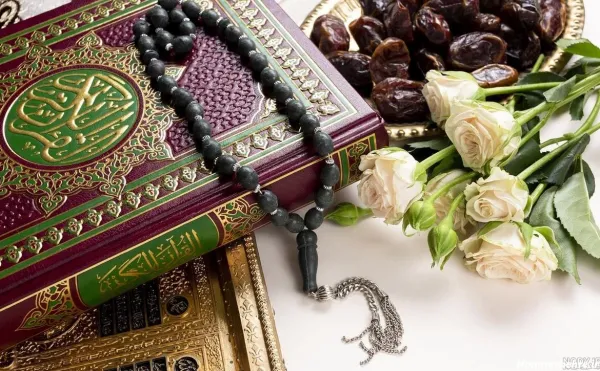  والپیپر گل و قرآن