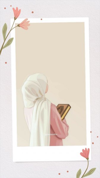  عکس قران در دست دختر کارتونی