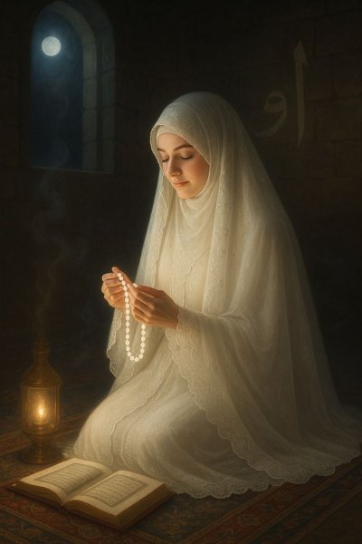  عکس قران در دست دختر کارتونی