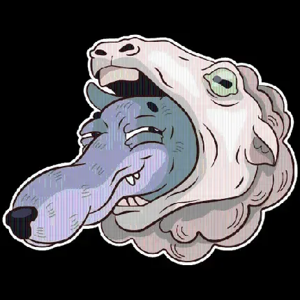  والپیپر عکس کارتونی گرگ با کیفیت HD