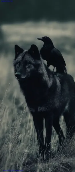 پس زمینه فانتزی گرگ