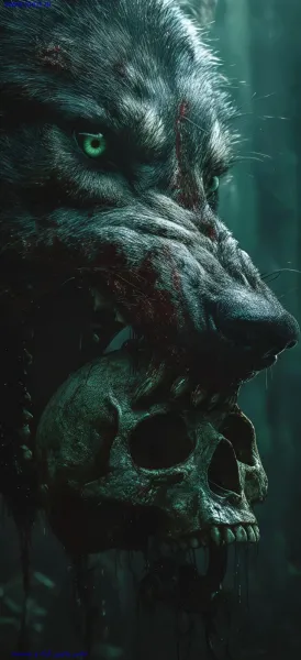  پس زمینه فانتزی گرگ