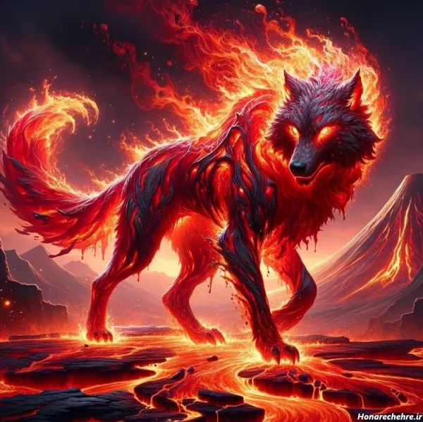  تصویر زمینه مشکی خفن گرگ