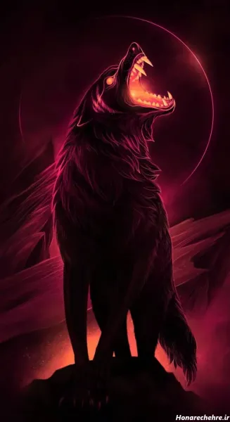 تصویر زمینه گرگ خفن