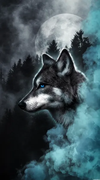 تصویر زمینه گرگ خفن