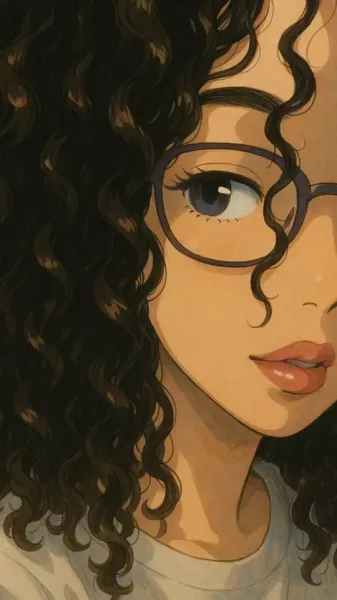  عکس دختر مو فرفری فانتزی