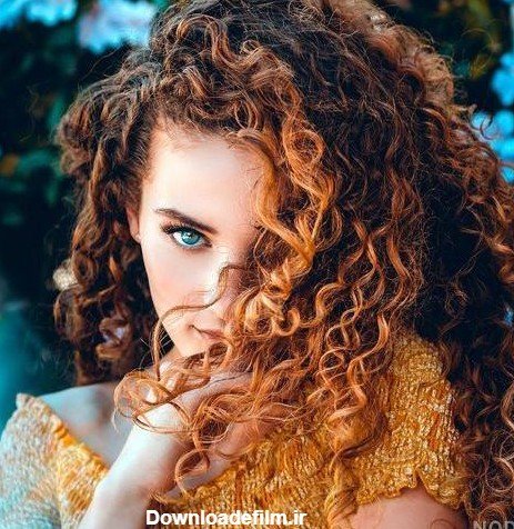  عکس دختر مو فرفری فیک