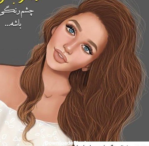  عکس کیوت فانتزی دختر چشم سبز برای پروفایل