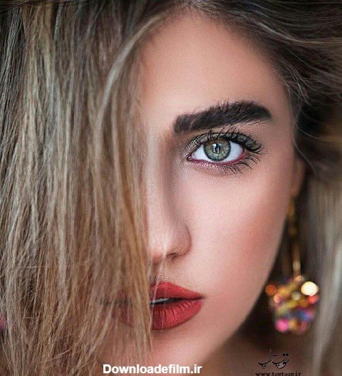 عکس جدید دختر چشم سبز