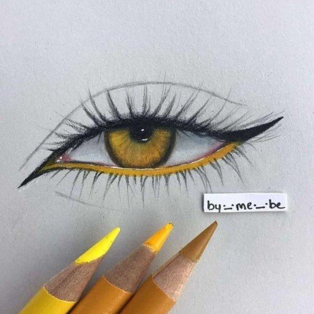 عکس نقاشی چشم زیبا