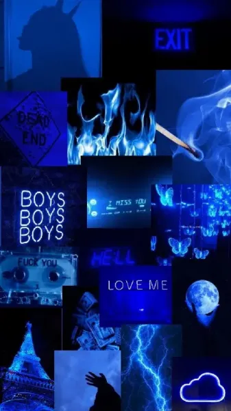  عکس زمینه چند تکه ای آبی برای استوری