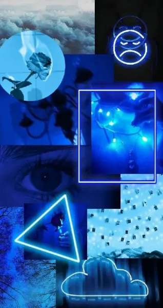  عکس زمینه چند تکه ای آبی برای استوری