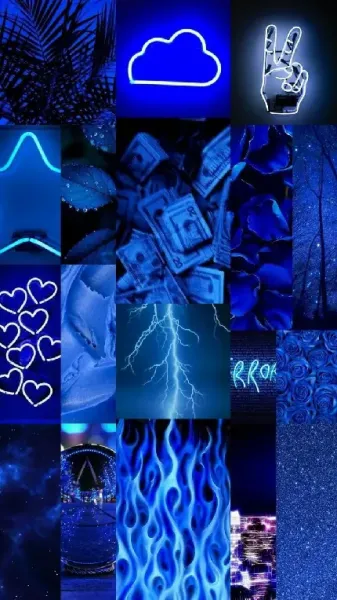  عکس زمینه چند تکه ای آبی برای استوری