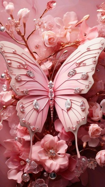  عکس پروانه صورتی برای پروفایل