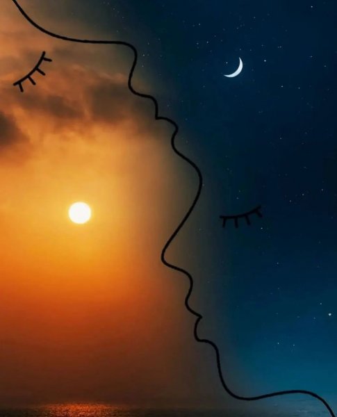  تصویر پس زمینه مینیمال ماه و خورشید