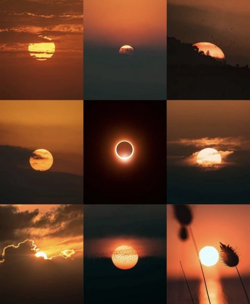  تصویر پس زمینه مینیمال ماه و خورشید