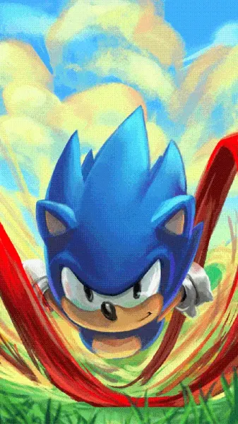 تصویر زمینه انیمیشن سونیک برای گوشی