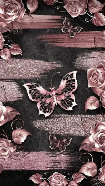  عکس گل و پروانه زیبا برای پروفایل دخترونه