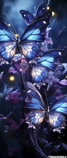  عکس پروانه سیاه