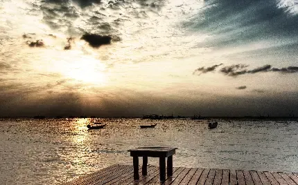  عکس اسکله چوبی زیبا و عاشقانه برای گوشی