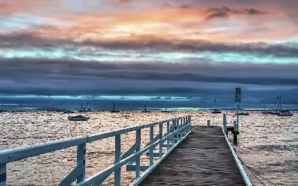  عکس اسکله چوبی زیبا و عاشقانه برای گوشی