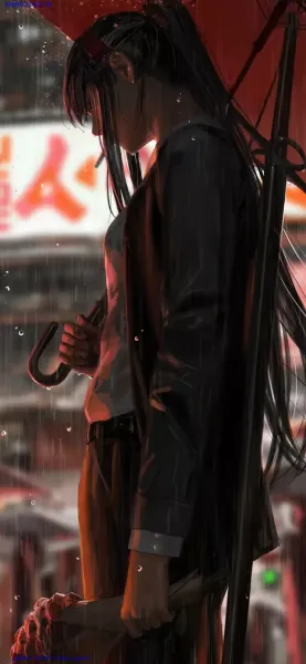 تصویر زمینه دختر غمگین گوشی آیفون