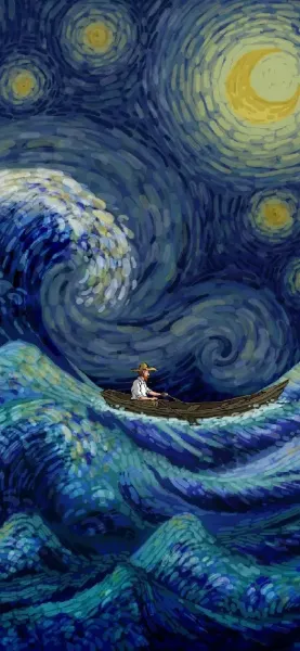  عکس والپیپر گلهای آفتابگردان ونگوگ