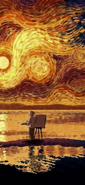  عکس با وایب ونگوگ