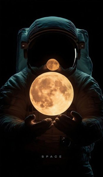  عکس سه بعدی فضانورد برای پروفایل پسرونه