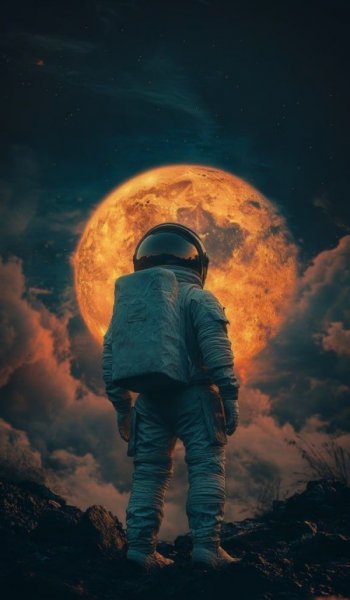  عکس سه بعدی فضانورد برای پروفایل پسرونه