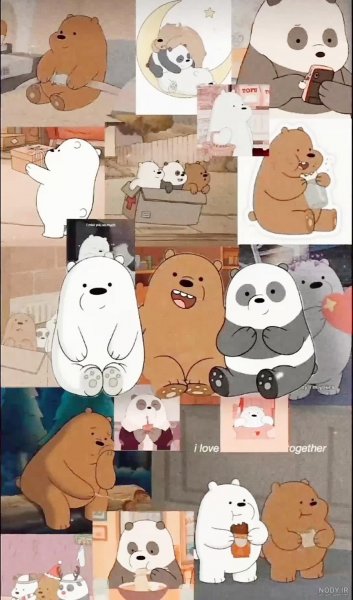  عکس خرس های کارتونی کیوت برای پروفایل دوستانه BFF